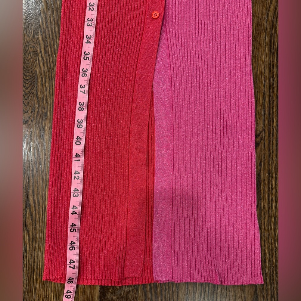 STAUD Shoko Pink Quartz ribbed-knit Midi dress Size Medium M - Picture 4 of 9
